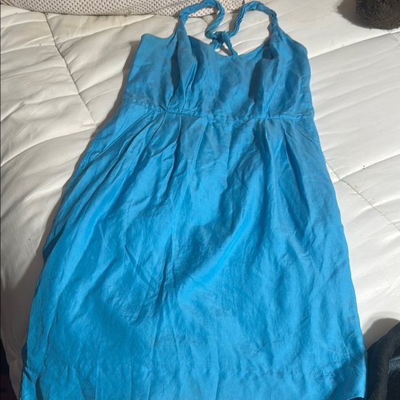 Banana Republic Vibrant Blue Tie Top - Picture 1 of 2